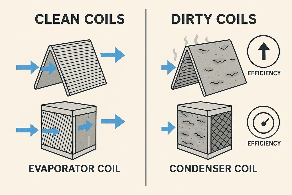 clean-vs-dirty-ac-coils-comparison